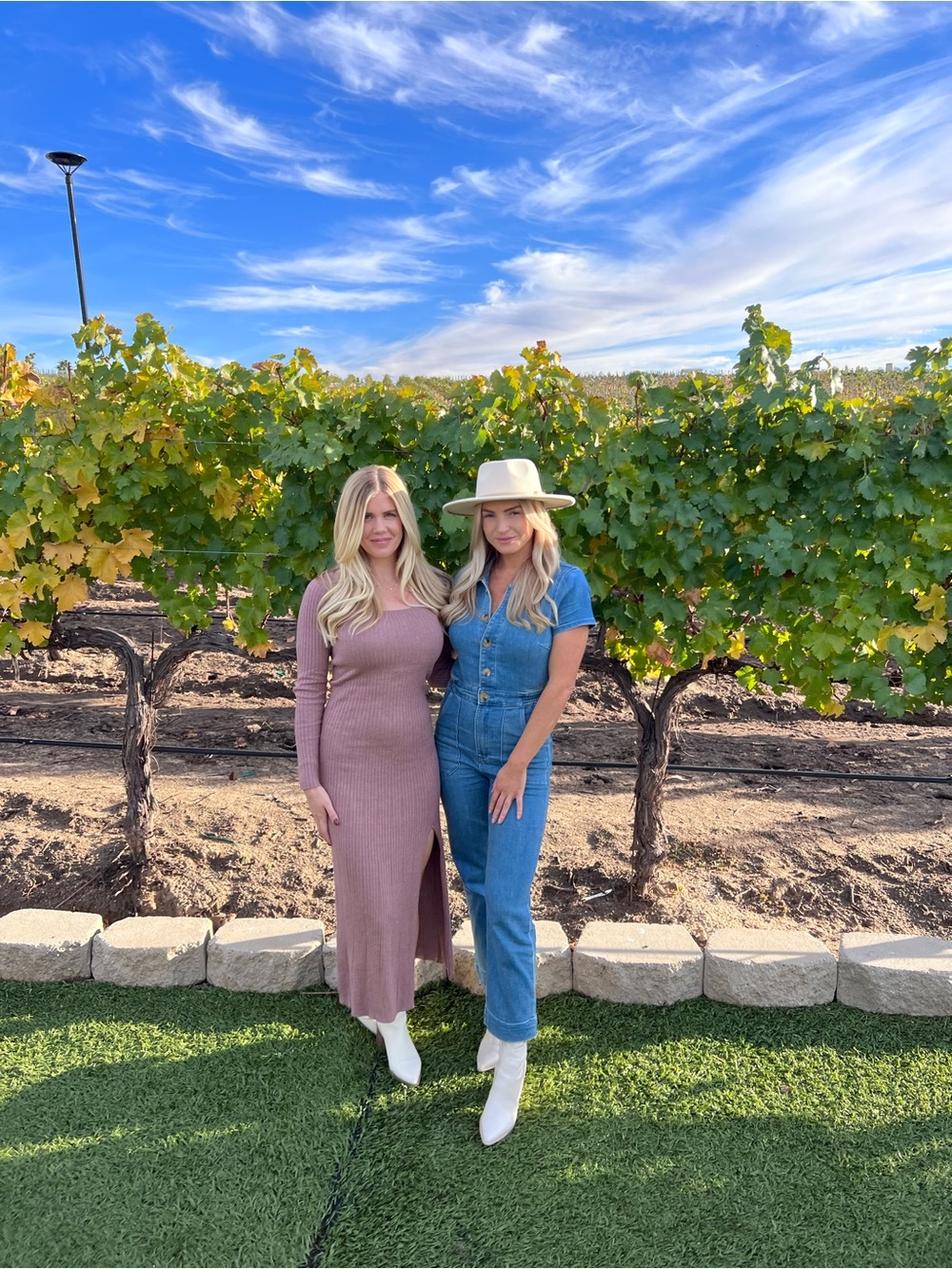 Show Me Your MuMu Denim Button-Front Jumpsuit in Blue